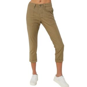 NWT O’Neil Dalton Straight Leg Twill Pant size 26 in Olive Green